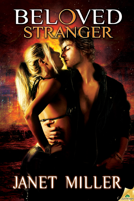 Cover art with Sonja being held by Roan against a red background